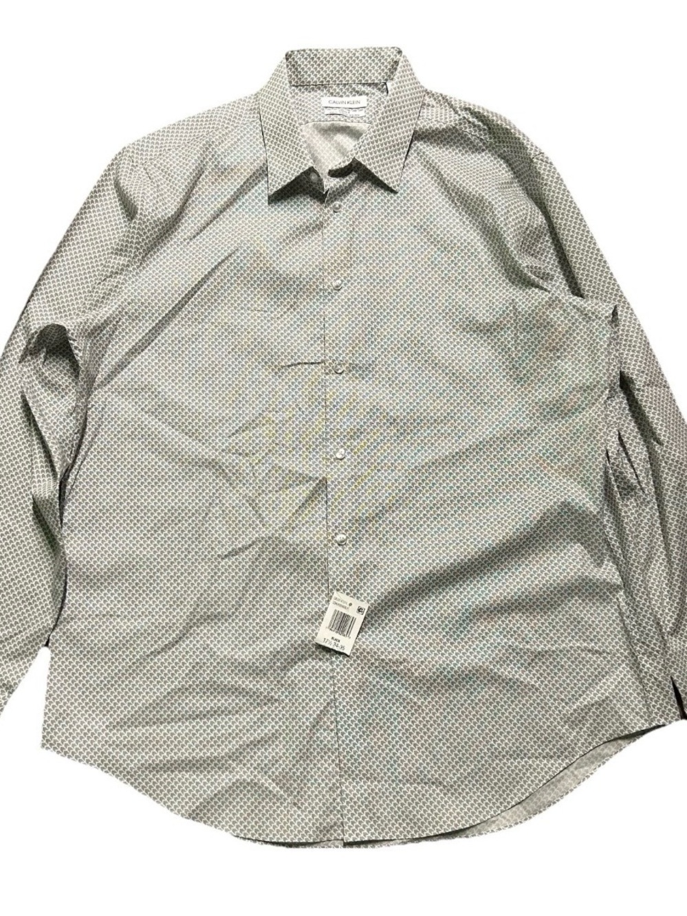 NWT Men’s Calvin Klein Steel+ Slim Fit Stretch Button Down Shirt Size XL